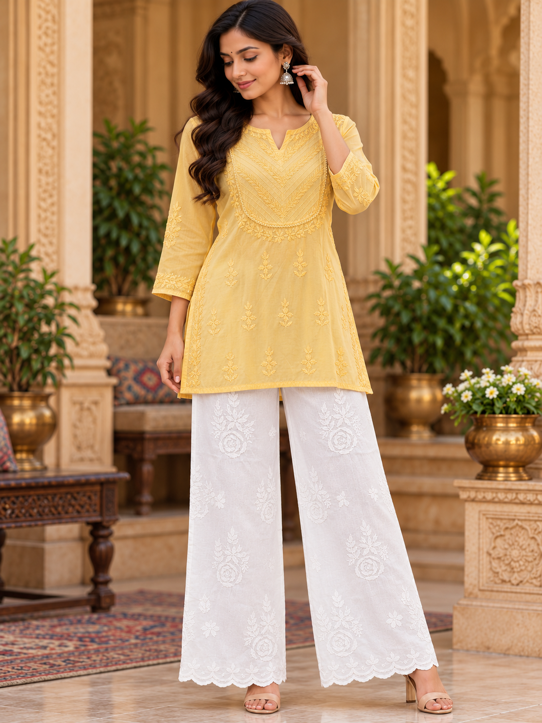 Maslin ChikanWork Short Top
