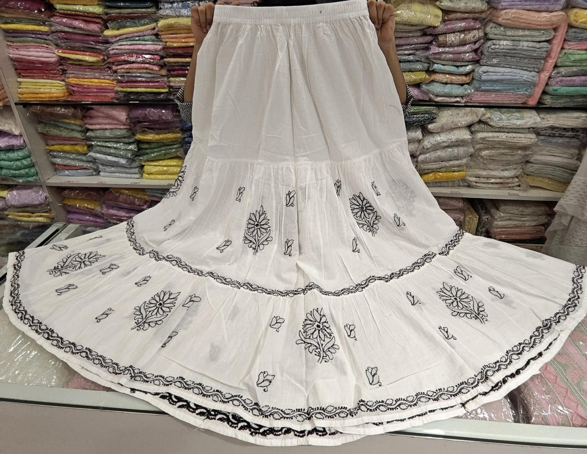 Lucknowi Pure Cotton Skirt