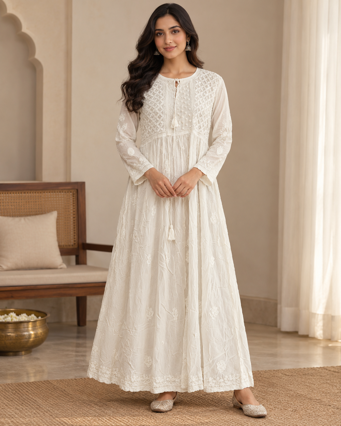 Viscose Georgette Party Wear Long Gawn