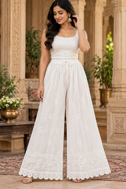 Cotton Half Jaal Plazzo