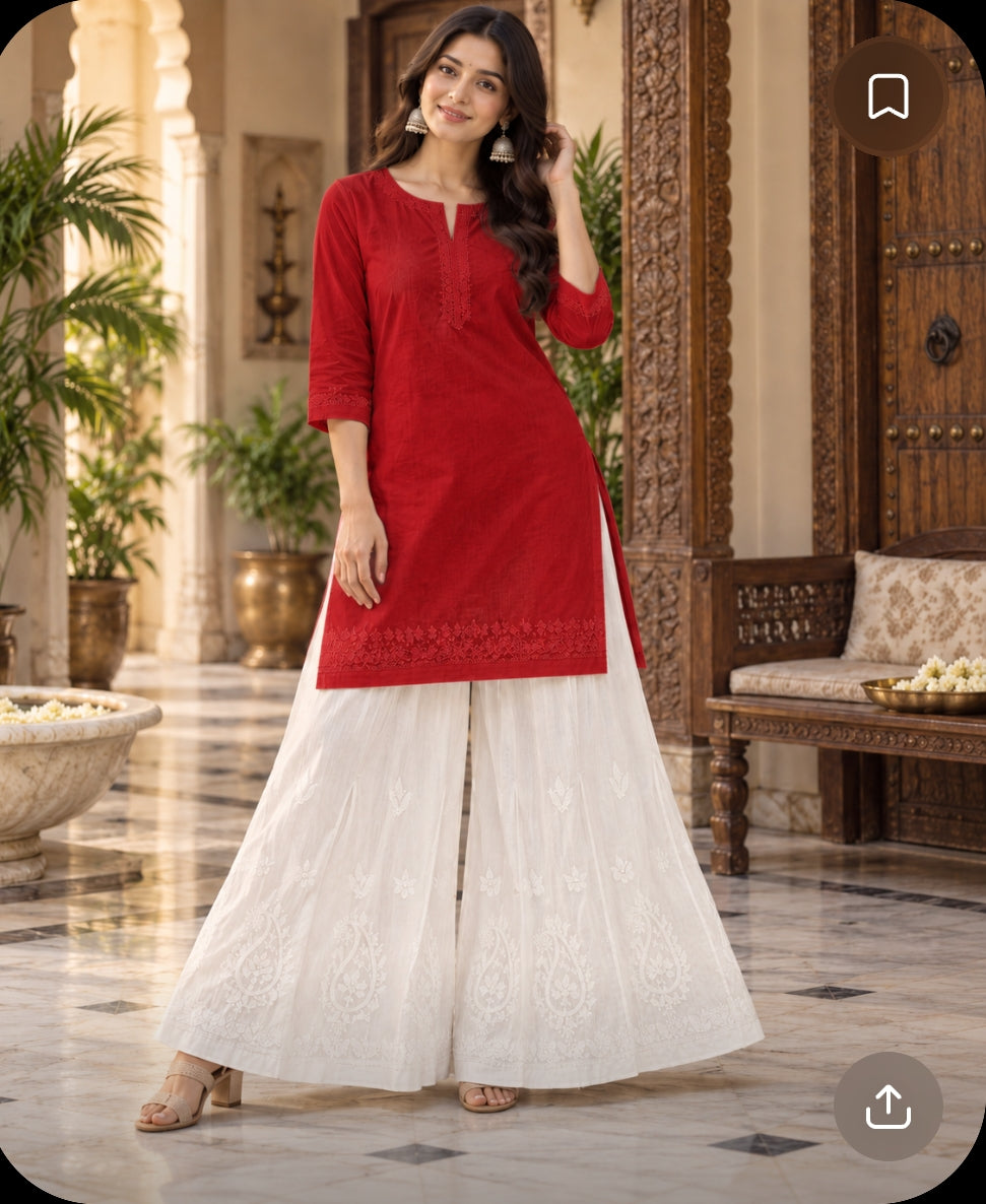 Pure Cotton Kalidar Plazzo