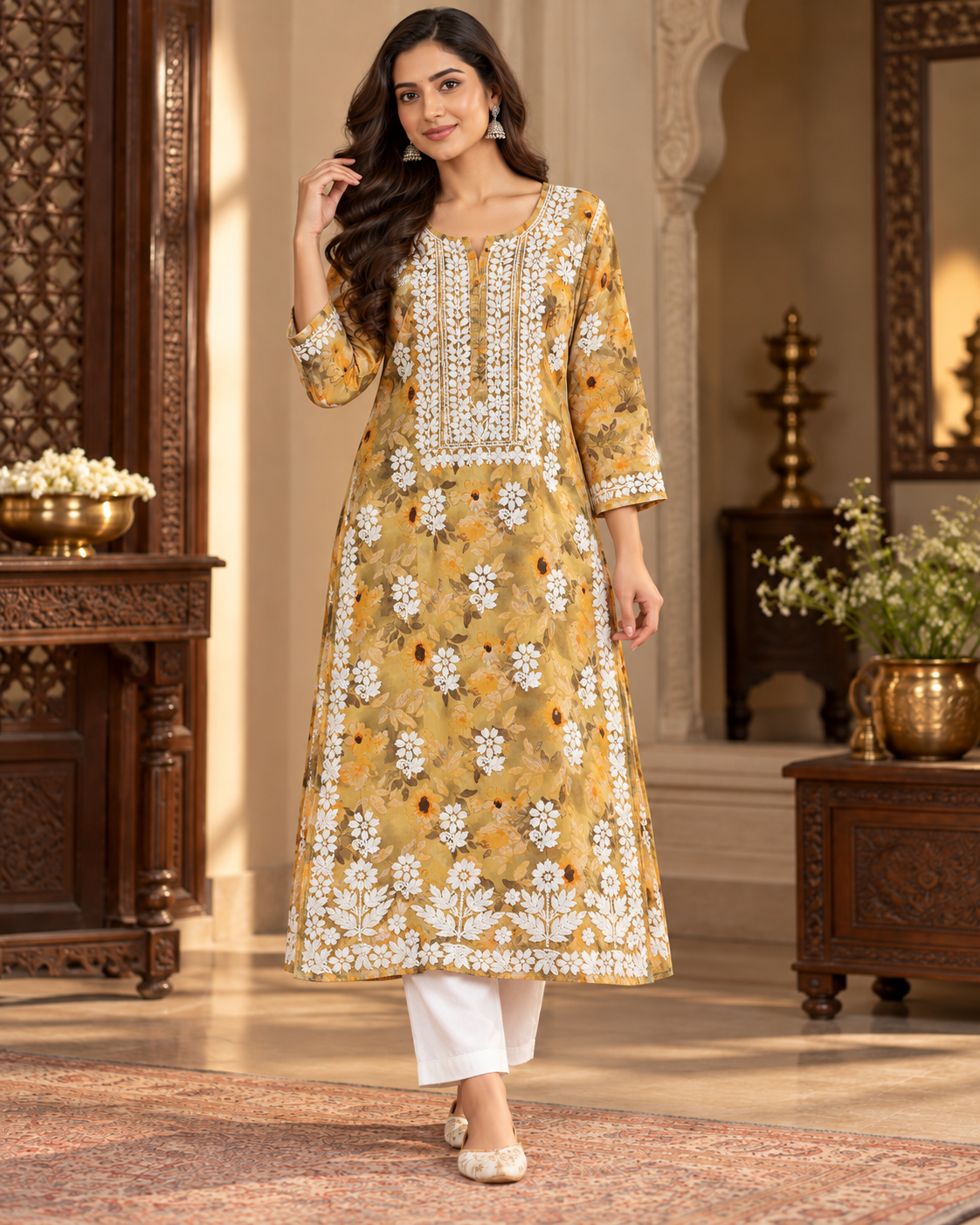 Mul Cotton Printed Kurties