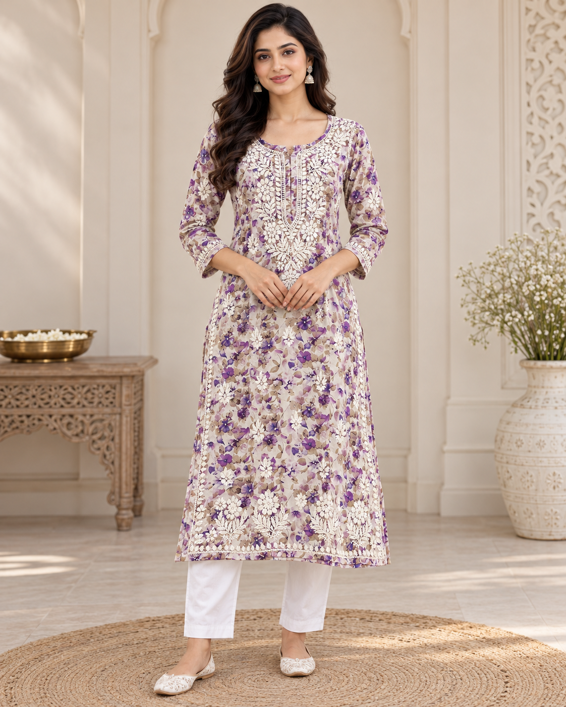 Mul Cotton Printed Kurties