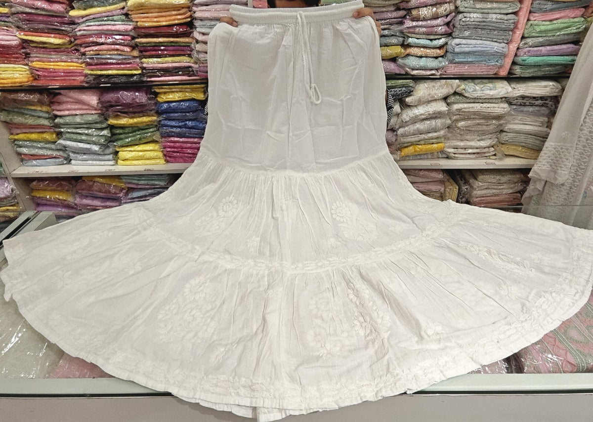 Lucknowi Pure Cotton Skirt