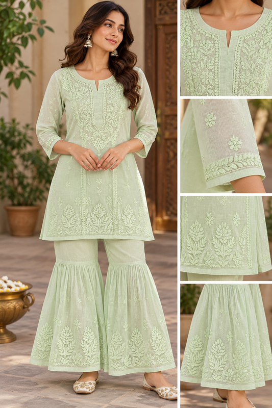 Lucknowi Kota Garara Set