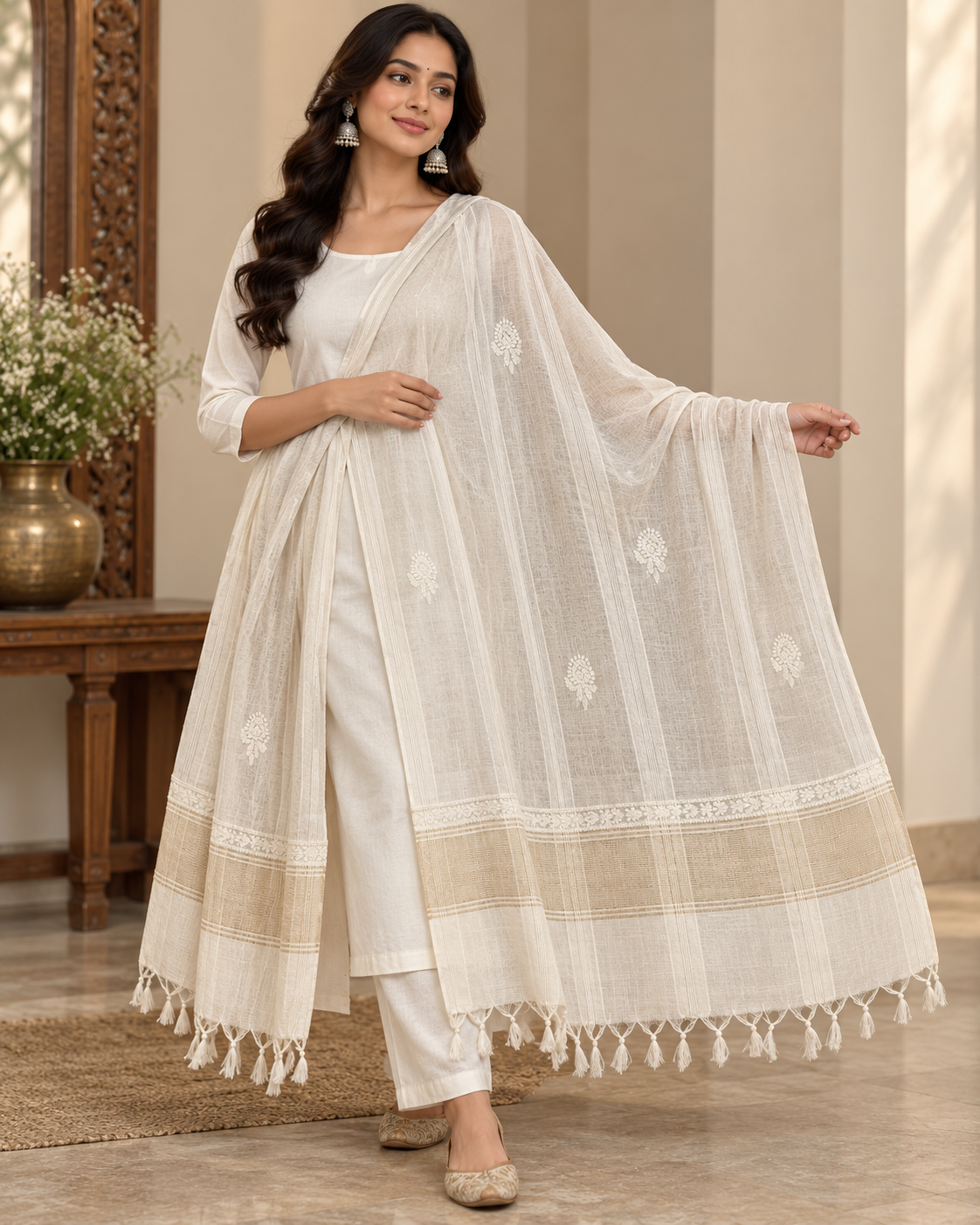 Pure Chanderi Silk Duppatta