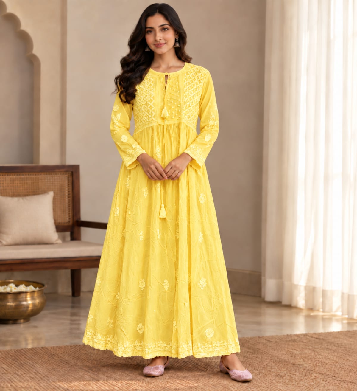 Viscose Georgette Party Wear Long Gawn